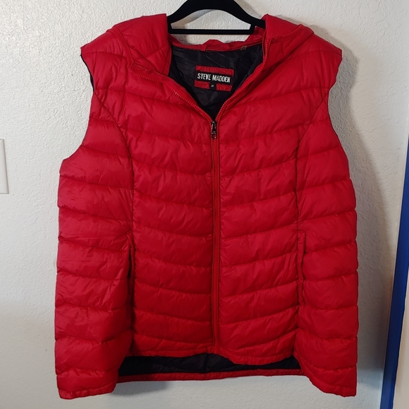 Steve Madden Hooded Puffer Vest | Poshmark